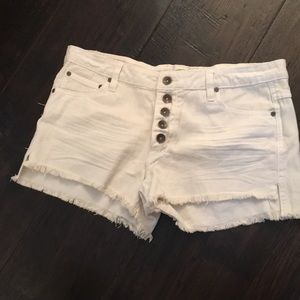 O’Neill white jean shorts